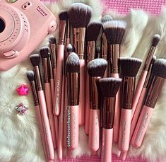 Pink makeup brushes Makeup Guide, Pink Makeup