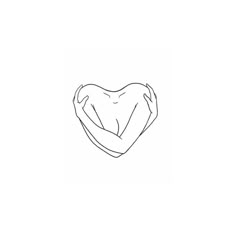 a drawing of a heart shaped object on a white background