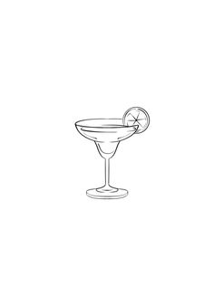 Lemon Drop Martini Tattoo, Cocktail Tattoo Ideas, Margarita Tattoo Design, Drink Tattoo Cocktails, Negroni Tattoo