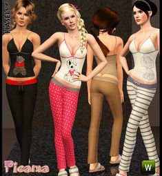 three females are standing next to each other in tight pants and bra tops, one is wearing