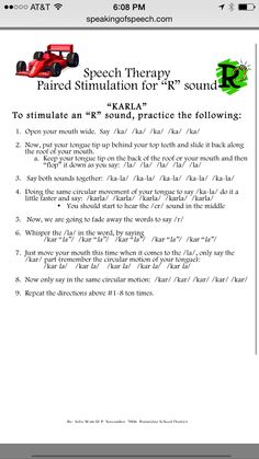 KARLA technique to elicit /r/ sound Speech Language Pathology Grad School, Speech Therapy Activities Elementary, Speech Therapy Organization, Speech Therapy Worksheets, Speech Therapy Tools, Speech Articulation, School Speech Therapy, Speech Therapy Games, Speech Language Activities