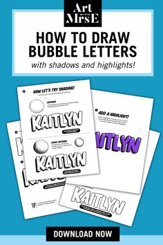 how to draw bubble letters with shadows and highlights by art nite - book review