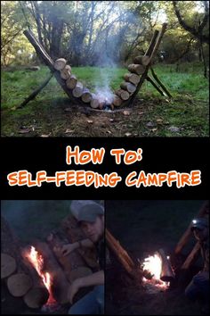 Campfire Setup, Bushcraft Backpack, Build Projects, Camping Cooking, Fire Wood, Survival Supplies, Bushcraft Camping, Interesting Ideas