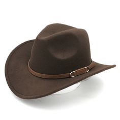 Colors: we have 9 colors to choose Material: wool blend Style: cowboy/western Feture: stiff wide brim , brown leather belt hatband ( the hatband can be taken off and replaced) Size: Great fit for 54cm (21.2" ) , with an adjustable tape built in sweatband to help find the best fit. Brim width: 7 cm (2.75") Gender: boys and girls at 3-8 years old Packing list: 1 x hat  Perfect fashionable accessory that can be worn throughout all seasons and various special occasions Note: All items are guaranteed Adjustable Brown Mini Hat With Short Brim, Brown Adjustable Mini Hat With Short Brim, Adjustable Brown Mini Hat With Flat Brim, Winter Riding Adjustable Hat, Adjustable Winter Riding Hat, Brown Adjustable Mini Hat With Curved Brim, Adjustable Brown Mini Hat With Curved Brim, Adjustable Fit Brown Hat For Country Events, Brown Mini Hat With Short Brim For Rodeo