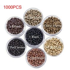 1000PCS 3mm Nano Ring with Silicone Micro Beads for Nano Tips Hair Extensions Description: 100% Brand new and high quality. 3.0mm nano rings nano beads with silicone inside for feather and hair extensions The extension can last for several months, depending on how fast your hair grows. Eventually, the microcircle will have to be removed, or moved up to the scalp again. This micro ring can be well hidden in your hair. Makes hair look natural and beautiful. There are 7 colors for you to choose. Me Hair Bun Tool, Micro Bead Hair Extensions, Hair Braid Rings, Bead Extensions, Jumbo Braiding Hair, Hair Extension Tools, Tips Hair, Micro Beads, Braided Ring