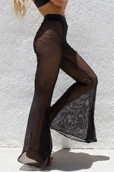 Sexy See-through Black Pants(Without Underpants)_BOTTOMS_KnowFashionStyle | Wholesale Shoes,Wholesale Clothing, Cheap Clothes,Cheap Shoes Online. - KnowFashionStyle.com Sheer Stretch High-cut Leg Bottoms, Chicago Outfit Ideas, Bed Clothes, Chicago Outfit, Goddess Outfit, Outfits Bonitos, Cute Swimwear, Rave Fits, Festival Fits