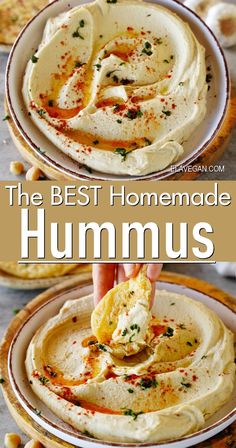 the best homemade hummus recipe is made with pita bread