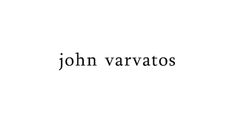 the word john varvatos written in black ink on a white background with an image of