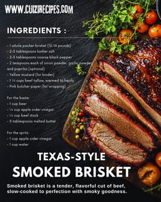 the texas style smoked brisket recipe