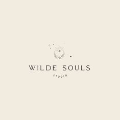 the logo for wilde soul's studio, which has been designed to look like it is