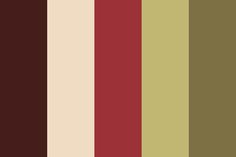 the color palette is brown, beige and red