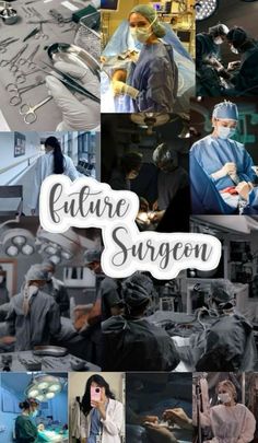 the collage shows doctors, nurses and other medical personnel in scrubs at work