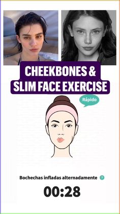 How to get a slim face with cheekbones and face exercises to slim face includes exercises for face shape jawline exercise for women and face fat loss exercise (VISIT) SelfFit for more weight loss tips #beautytips #glowuptips #facethinningexercises #cheekbonesexercise #beautyhacks Face Fat Loss Exercise, Exercises For Face, Shape Jawline, Cheekbones Exercise, Fat Loss Exercise, Jawline Exercise, Slim Face, Face Fat Loss, Exercise For Women