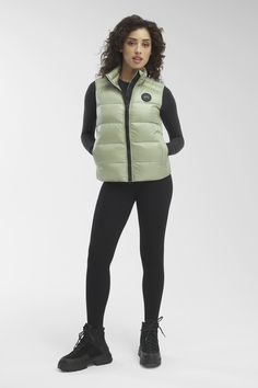 Whether you wear it as a layering piece in cooler temperatures or on its own as the weather warms up, the Cypress Vest will quickly become the piece you wear everywhere. Finished with elevated details and crafted for a lightweight feel, this vest handily packs into itself for on-the-go layering. Fitted Nylon Vest For Cold Weather, Fitted Nylon Outdoor Vest, Green Winter Vest For Layering, Spring Outdoor Nylon Vest, Green Winter Layering Vest, Fitted Nylon Casual Vest, Fitted Casual Nylon Vest, Casual Fitted Nylon Vest, Versatile Sleeveless Vest For Winter