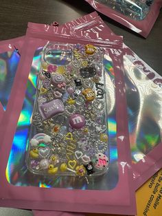 PRE MADE CASES  NOTHING CAN BE ADDED PLEASE ORDER UNDER "JUNK CASES" for custom cases. Junk Case Ideas, Junky Cases, Junk Items, Junk Case, Bling Ideas, Charm Phone, Bling Phone Cases, Custom Cases, Diy Iphone Case