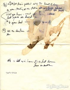 an old handwritten letter with writing on it