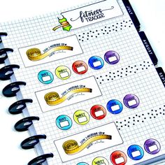 a spiral notebook with stickers on it and the words, things to know about them