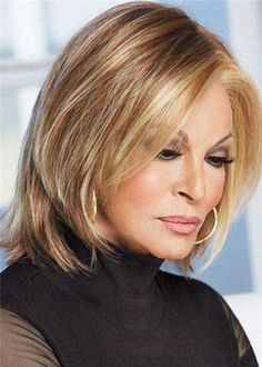 Natural Looking Women's Short Layered Bob Hairstyles Lace Front Cap Wigs Straight Synthetic Hair Wigs 10Inch Short Layered Bob Hairstyles, Remy Human Hair Wigs, Raquel Welch, Long Bob Hairstyles, Face Framing