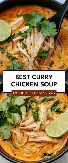 Image for Best Curry Chicken Soup Green Curry Soup Recipes, Whole Chicken Recipes Soup, Flavorful Chicken Soup, Best Asian Soup Recipes, Soups Recipes With Chicken, Indian Chicken Soup Recipes, Best Healthy Soup Recipes, Roasted Soup Recipes, Clean Soup Recipes