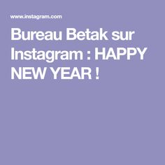 the words bureau betak sur instagramm happy new year on a purple background