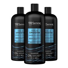 Want to restore moisture lost from heat styling? Try TRESemmé Smooth and Silky to quench dry hair and tame unruly hair. TRESemmé wants you to look and feel your best, which is why the TRESemmé Smooth and Silky System delivers optimized hydration that targets dryness and locks in moisture where your hair needs it most—every day. Enriched with Moroccan Argan oil, this gentle shampoo is designed to deliver optimum hydration that targets dryness and seals in moisture. The lightweight formula means y Tresemme Conditioner, Tresemme Shampoo, Moisturize Dry Hair, Argan Oil Hair, Moroccan Argan Oil, Moisturizing Conditioner, Dry Damaged Hair, Oil Treatments, Moisturizing Shampoo