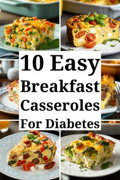 Breakfast Foods For Diabetics, Breakfast Ideas For Diabetics Type 2, Breakfast For Diabetics Mornings, Breakfast For Diabetics, Low Carb Salad Dressing, Breakfast Casseroles, Low Carb Salad, 500 Calories