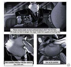 a comic strip with an image of a cat talking to another person in the car