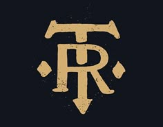 the letter r is made up of two letters and has an arrow on top of it