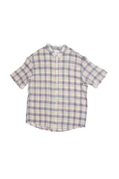 - Lightweight short sleeve button down Linen-cotton blend Light Blue Collared Cotton Short Sleeve Shirt, Light Blue Cotton Collared Short Sleeve Shirt, Blue Top With Rolled Sleeves For Everyday, Blue Tops With Rolled Sleeves For Everyday, Everyday Blue Tops With Rolled Sleeves, Blue Linen Short Sleeve Camp Shirt, Classic Blue Shirt With Camp Collar, Blue Short Sleeve Shirt With Placket For Summer, Light Blue Short Sleeve Cotton Shirt