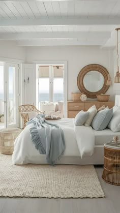 Cute Modern Bedroom, Coastal Style Bedroom, Vacation Houses, House Aesthetic, Cape House, Interior Bedroom, Coastal Bedrooms