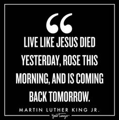 martin luther king quote about jesus died