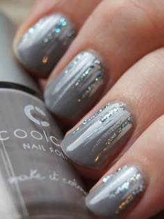 Nail Colors Winter, Nail Stuff, Nails French, Winter Nail Art, Winter Nail Designs, Kandy