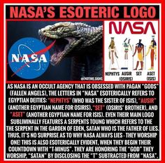 an advertisement for nasa's esotetic logo, with the caption on it