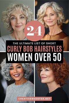 Curly Bob Hairstyles for Over 50 Tall 4 Curly Bob Styles, Type Of Curls, Old Haircut, Voluminous Layers, Short Curly Bob Hairstyles, Bob Haircut Curly