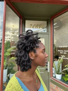 medium length styles for locs #locs #locstyles #locjourney #locstylesforwomen Large Loc Styles Women, Loc Styles Medium Short, Loc Women Hairstyles, Loc Braid Out Styles, Dressy Loc Styles, Short Loc Curls, Small Loc Hairstyles, Loc Hairstyles Medium Length, Medium Length Loc Hairstyles