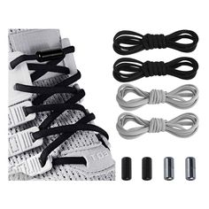 PRICES MAY VARY. EASY TO INSTALL : Our Elastic shoe laces Just wear a lace and tighten the screw lock. tie the knot and tighten the screw lock, it is very convenient. Fasten once and never tie your shoes again. turns lace up shoes into slipons so you don't have to worry about loose laces HIGH QUALITY SHOELACES : Tieless laces are made with an elastic memory fit material that conforms to your feet providing comfort and support.Shoelaces are the best compliment for sport shoes and leisure footwear Sneakers With Socks, No Tie Shoe Laces, No Tie Shoe, Tie Your Shoes, No Tie Laces, Elastic Shoe Laces, Types Of Lace, Tie Shoelaces, Elastic Laces