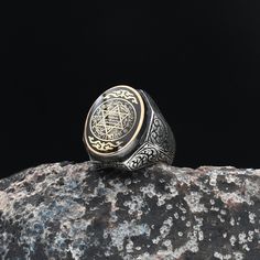 Star of David Ring, Talisman Ring, Solomon's Seal Ring, 925 Sterling Silver Ring, Handmade Silver Ring, Secret Seal Ring,  ✦ Details ✦ * Material: 925 Sterling Silver * Weight: 15,40  grams * Sides oxidized * Stamp: 925 * Available sizes; 5 US to 16 US. Contact me if you need any other size! ✦ Shipping ✦ * Processing time: 1-3 business days. * This item ships from my Turkish workshop in Istanbul. * Add your phone number in address box for a smoother delivery. That makes courier personnel's job easier.  ✦ Packaging ✦ * Comes with a luxury gift box and a jewellery cleaning cloth and courtesy gift. Talisman Ring, David Ring, Solomons Seal, Seal Ring, Handmade Silver Ring, Luxury Gift Box, Silver Rings Handmade, Star Of David, Ring Handmade