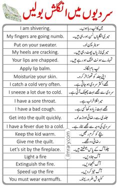 two different types of english and arabic words