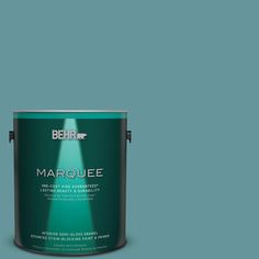 the behr marquee paint is shown in an open, gray - toned color