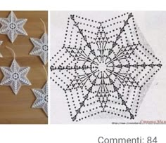 two pictures with different designs on them, one is white and the other is black