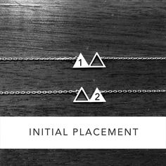 "With 2 mountains shape that represents a strong foundation for you and your best friend, this set will make a perfect personalized, wearable meaningful gift on any occasion. You can personalize each solid triangle with a tiny initial to represent each person. ✅ PRODUCT DETAILS * Price is for a set of 2 necklaces and free engraving. * Material: solid sterling silver. * Pendant height is 7.5mm and 1.3mm thick. * The total length is the chain length only, it does not include the length of the char National Bff Day, Sister Necklaces For 2, Daughter Necklaces, Henna Stain, Mother Daughter Jewelry, 2 Sisters, Good Luck Necklace, Evil Eye Necklace Gold, Mother Daughter Necklace