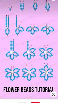 the instructions for how to make flower beads