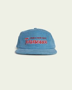 Our signature Tennessee script featured on our 5-panel snapback in thick corduroy. Have A Nice Game, Tennessee Eclectic Grandpa, Streetwear Hats, Corduroy Hat, Chris Stapleton, Mens Casual Outfits Summer, Dapper Dan, Trendy Hat, Hat Patches, Embroidered Hat