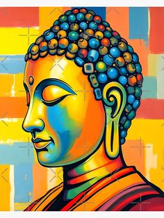 "Abstract Contemporary Digital Buddha Painting" Poster for Sale by Dev-Ang | Redbubble