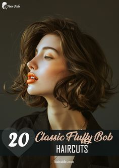 Perfect for any occasion, the fluffy bob is versatile and chic. 💁‍♀️✨ Fluffy Bob, Razor Cut Bob, Choppy Bob With Bangs, Razored Bob, Natural Looking Highlights, Layered Bob With Bangs, Black Wavy Hair, French Bob, Bob Cuts