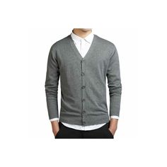 The cardigan is made with 100% cotton, which makes it comfortable to wear. Fabric: 100% Cotton Casual Slim Fit V-Neck Closure: Button Up Colors: Charcoal, Dark Blue, Grey, Black Sizes: M to 3XL Gender: Male Age: Adult Brand Name: NoEnName_Null Product ID: CJNSWTXZ02554 Note: All sizes are smaller than regular European and American sizes. Choose the larger size if your size is between two sizes. Please allow 2-3cm differences due to manual measurement. *CM to INCH converter size(cm） Length Chest Gray Cotton Cardigan With Long Sleeves, Cotton V-neck Long Sleeve Sweater For Work, Cotton Long Sleeve Cardigan For Work, Cotton Cardigan With Buttons, Classic Cotton Cardigan For Layering, Classic Button-up Cotton Cardigan, Classic Cotton Sweater With Button Closure, Business Casual Cotton Long Sleeve Cardigan, Business Casual Cotton Cardigan For Fall