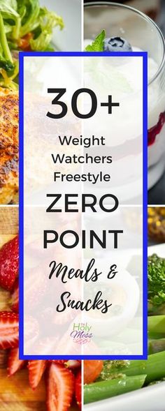 30+ Weight Watchers Freestyle Zero Point Meals and Snacks Zero Point Meals, Weight Watchers Diet, Weight Watchers Meals, How To Slim Down, Detox Drinks