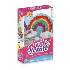 the craft kit includes a rainbow and clouds