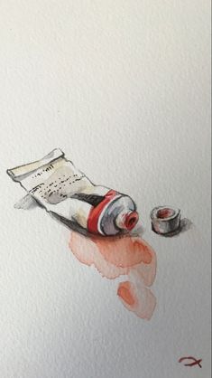 a drawing of a roll of toilet paper next to a tape dispenser