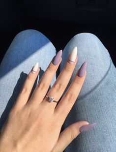 Taupe Nails, Milky Nails, Almond Acrylic Nails, Nail Swag, Pretty Acrylic Nails, Short Acrylic Nails, Matte Nails, Best Acrylic Nails